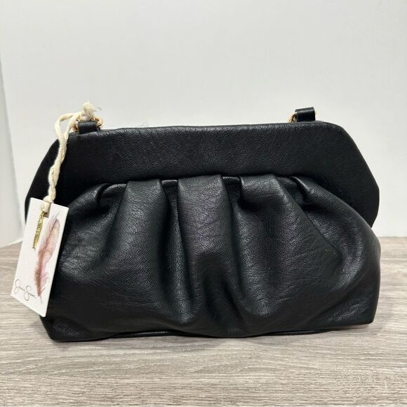 JESSICA SIMPSON GOLD CHAIN CHELSEA CLUTCH PURSE NWT - Picture 7 of 12